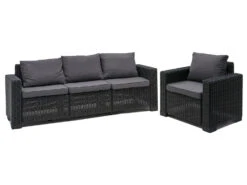 Keter Lounge Set California Anthrazit -Garten- Und Terrassengeschäft 05f0f2ce67722a03be5266408a5c4539