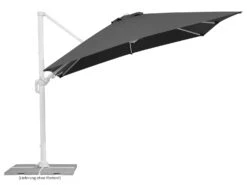 Schneider® Schneider Ampelschirm »RHODOS TWIST BIANCO«, 300 X 300 Cm, Mit Plattenständer, Imprägniert -Garten- Und Terrassengeschäft 12c186c14c617eccc97e4eb10b5e3c2a