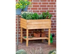 Dobar Hochbeet Mit Ablage Inkl. Pflanzfolie, Braun -Garten- Und Terrassengeschäft 12d2a7de775c445a89b382438b723e17