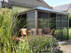 SOJAG Canada Pavillon »Castel«, Aus Aluminium, Inkl. Sonnensegel U. Insektenschutz, Bronze -Garten- Und Terrassengeschäft 1a702b15ff899c5fab3d2f2cc3ce17f9