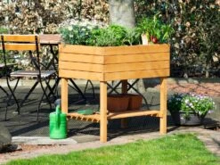 Dobar Hochbeet Mit Ablage Inkl. Pflanzfolie, Braun -Garten- Und Terrassengeschäft 2de9c2c9f6b2744b545b9bcec657614c