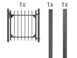 GAH ALBERTS Einzeltor-Set Chaussee, Zum Einbetonieren -Garten- Und Terrassengeschäft 2e5c8553ddff5821b081c851f47b6ac0