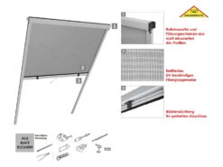 Wip Insektenschutz-Rollo Für Dachfenster, Komplettbausatz, B 130 X H 160 Cm -Garten- Und Terrassengeschäft 2f028ac24698f36576fb03eb2e3313fd