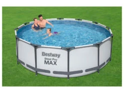 Bestway Pool »Steel ProMAX™«, Stahlrahmenpool-Set, Filterpumpe, Sicherheitsleiter 366x100 Cm -Garten- Und Terrassengeschäft 3c38cbfa8b23f005c18bb9e910317c68