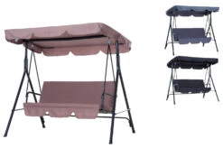 Outsunny Hollywoodschaukel Als 3-Sitzer
