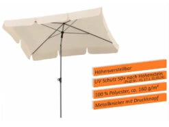 Schneider® Schneider Sonnenschirm »Locarno«, Rechteckig, 50+ UV-Schutz, 2-teiliger Stock, Mit Knicker -Garten- Und Terrassengeschäft 4727c452d9e1596eb4d7ba445a3eb9bf