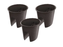 Prosperplast Geländertopf »Ratolla Railing«, Im Praktischen 3er Set, In Rattanoptik -Garten- Und Terrassengeschäft 4fae40b609f02f8fe888d191d28bc52d