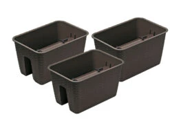 Prosperplast Geländertopf »Ratolla Railing«, Im Praktischen 3er Set, In Rattanoptik -Garten- Und Terrassengeschäft 5015dbf8be3697f5f310870751c2dd1b