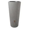 4rain Regentonne "VASO 2in1 Decor", Volumen 220 Liter, Höhe 120 Cm, Inkl. Pflanzschale