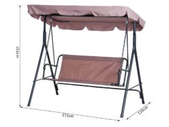 Outsunny Hollywoodschaukel Als 3-Sitzer -Garten- Und Terrassengeschäft 5a5022b9e8f872e61cbd5cbc0fffb904