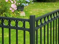 GAH ALBERTS Zaun-Grundset Circle, Zum Einbetonieren -Garten- Und Terrassengeschäft 5b5c711b0444249c6b9fb464c118b288