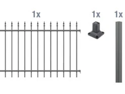 GAH ALBERTS Zaun-Anbauset Chaussee, Zum Aufschrauben -Garten- Und Terrassengeschäft 5b6525e1b2f2f564e81c1b623ea9a72a