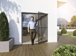 Wip Insektenschutz-Tür Mit Mittelsprossenprofil, Komplettbausatz B 120 X H 240 Cm