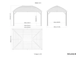 SOJAG Canada Pavillon Moreno 10x14, Galv. Stahl -Garten- Und Terrassengeschäft 6b6f44fda4be0af94f4318d21839a602