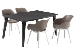 Keter Allibert Gartenmöbel Set »Akola-Lima«, Mit 4 Stühlen Und 1 Tisch, Witterungsbeständig -Garten- Und Terrassengeschäft 734ac99df382a71f66706688dd151771