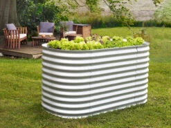 Vitavia Hochbeet »858 Basic«, Geeignet Für Garten, Witterungsbeständig, Gewellt