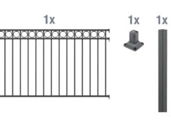 GAH ALBERTS Zaun-Anbauset Circle, Zum Aufschrauben -Garten- Und Terrassengeschäft 9be4d6e9ed3b165600e9a865ba6f6dbb
