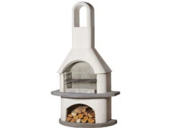 Buschbeck Grillkamin »Alicante«, Garten, 3-fach Verstellbare Grillhöhe, Quarzstruktur