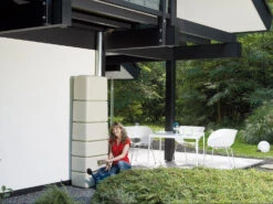 4rain Regentonne »SLIM«, 650 Liter Volumen, Inklusive Auslaufhahn Und Windsicherung -Garten- Und Terrassengeschäft a4f36cd448f51636094b00606abc0cf7