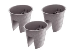 Prosperplast Geländertopf »Ratolla Railing«, Im Praktischen 3er Set, In Rattanoptik -Garten- Und Terrassengeschäft c38293444af480bcfd1861530068bdc2