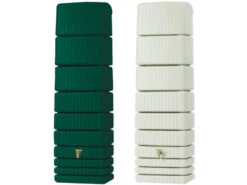 4rain Regentonne »SLIM«, 650 Liter Volumen, Inklusive Auslaufhahn Und Windsicherung