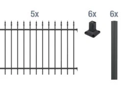 GAH ALBERTS Zaun-Grundset Chaussee, Zum Aufschrauben