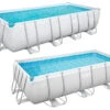 Bestway Power Steel™ Frame Pool Komplett-Set, Eckig