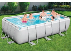 Bestway Power Steel™ Frame Pool Komplett-Set, Eckig -Garten- Und Terrassengeschäft d0764bb17ab5d97b564905a263fea3cb