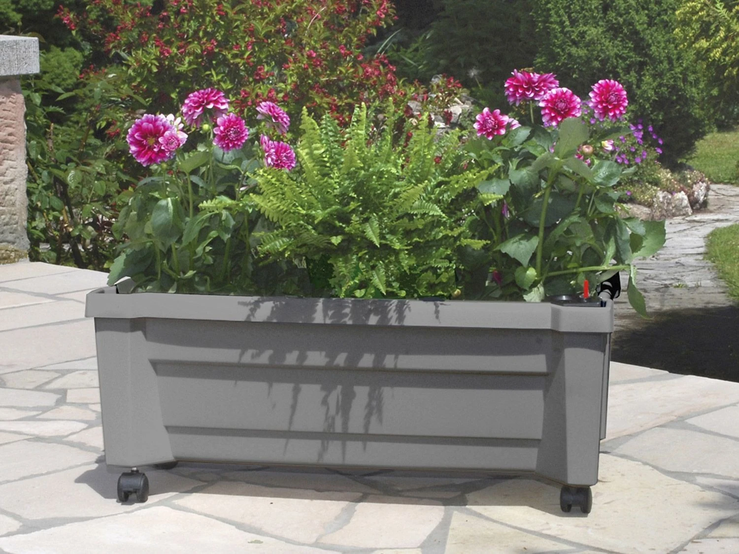 KHW Calypso Pflanzkasten Mit Bewässerungssystem, B 79 X T 35 X H 33 Cm 1 KHW Calypso Pflanzkasten Mit Bewässerungssystem, B 79 X T 35 X H 33 Cm