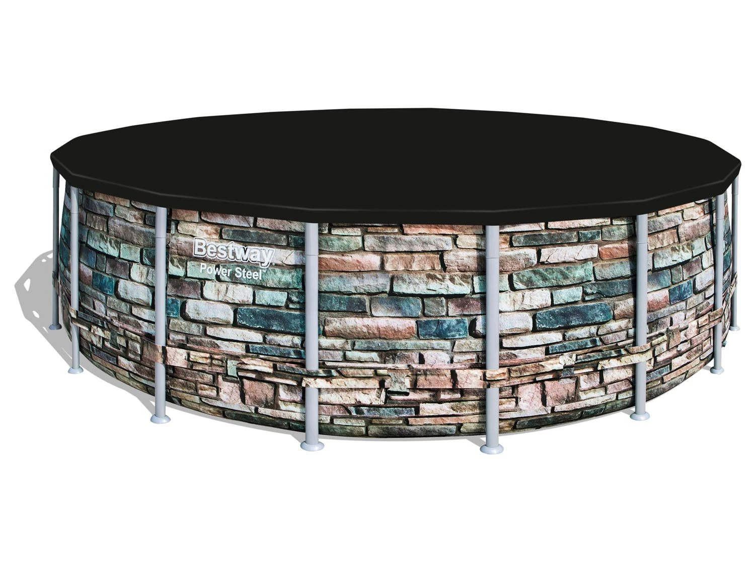 Bestway Power Steel™ Framepool Komplett-Set, Rund Mit Filterpumpe, Sicherheitsleiter Und Abdeckplane 10 Bestway Power Steel™ Framepool Komplett-Set, Rund Mit Filterpumpe, Sicherheitsleiter Und Abdeckplane – Bild 10