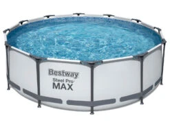 Bestway Pool »Steel ProMAX™«, Stahlrahmenpool-Set, Filterpumpe, Sicherheitsleiter 366x100 Cm