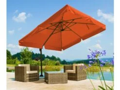 Schneider® Schneider Ampelschirm »RHODOS«, Quadratisch, Inklusive Schutzhülle, Mit Alu-Stahl-Gestell -Garten- Und Terrassengeschäft dc34c75b30a3b394a56f5d157c953824