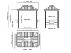 SOJAG Canada Pavillon »Messina«, Aus Aluminium Und Stahl, Mit Seitenablagen U. Rauchablass -Garten- Und Terrassengeschäft ec9288e2787bca7dc85be691a1a01ee0