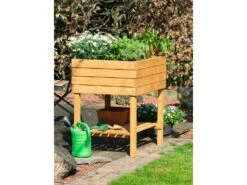 Dobar Hochbeet Mit Ablage Inkl. Pflanzfolie, Braun -Garten- Und Terrassengeschäft eca8defefb37d986b44a5b76d9f3a756