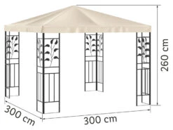 LIVARNO Home Pavillon, 3 X 3 M, Mit Stahlgestell, Beige -Garten- Und Terrassengeschäft gcp00cab3fc128444eb88d91246e0c36f81
