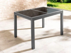 LIVARNO Home Alu-Premium-Set »Toronto« 7-teilig - Ausziehtisch & 6 Hochlehner Gepolstert, Anthrazit -Garten- Und Terrassengeschäft gcp0407d2a00cf743efb6d5e6dbefeacebd