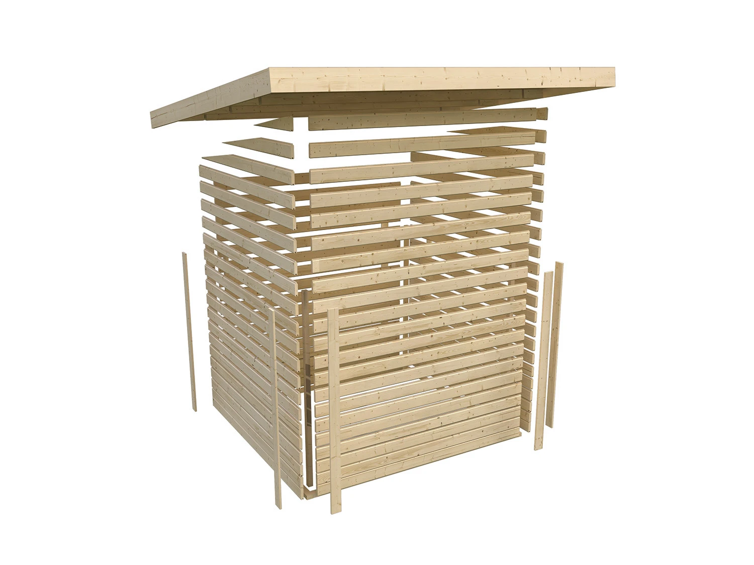 Karibu Gartenhaus »Trundholm 1«, Mit Verglaster Doppeltür, Inklusive Schleppdach 10 Karibu Gartenhaus »Trundholm 1«, Mit Verglaster Doppeltür, Inklusive Schleppdach – Bild 10