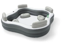 CRIVIT Relax-Planschbecken L 268 X B 268 X H 66 Cm, Mit Sitzkissen