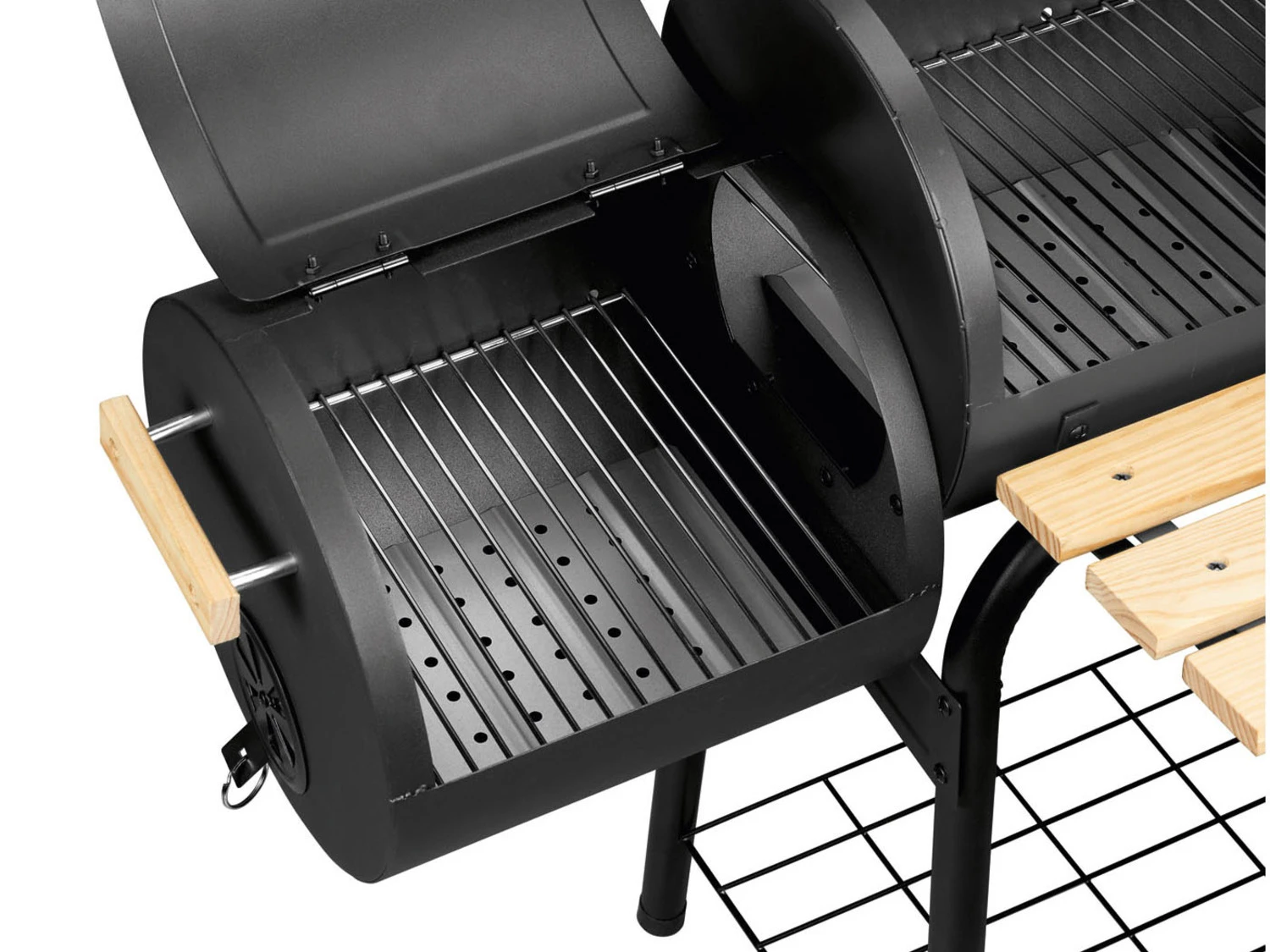 GRILLMEISTER Holzkohle-Smokergrill »GMS 92 A1«, Mit Separater Brennkammer 8 GRILLMEISTER Holzkohle-Smokergrill »GMS 92 A1«, Mit Separater Brennkammer – Bild 8