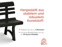 Bica Gartenbank »Olimpia«, 3-Sitzer, Kunststoff, Witterungsbeständig, 330 Kg Belastbarkeit -Garten- Und Terrassengeschäft gcp08cd5f5c79404a9eb9f6d5676e2a90ad