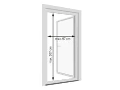 LIVARNO Home Insektenschutztür, Teleskopierbar, 100 X 210 Cm -Garten- Und Terrassengeschäft gcp0f30c91b83494fe68c413326442b46f8