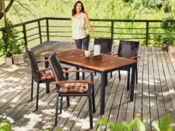 LIVARNO Home Gartentisch »Valencia«, Mit Holzplatte, 150 X 90 Cm, Braun -Garten- Und Terrassengeschäft gcp1ed11a4352ca47d68fb786b17ac01495