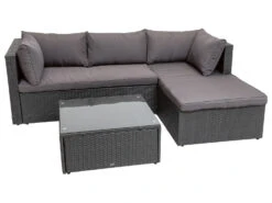 LIVARNO Home Loungeecke Mit Tisch, Grau