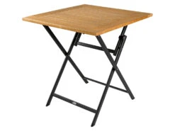 LIVARNO Home Klapptisch »Valencia«, Mit Holzplatte, 70 X 70 Cm, Braun