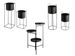 LIVARNO Home Pflanzgefäß, Metall, Stehend, 1er, 2er