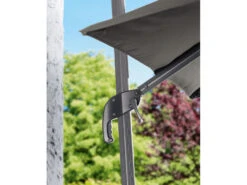 LIVARNO Home Alu-Ampelschirm, Quadratisch, 2,5 X 2,5m, Anthrazit/grau -Garten- Und Terrassengeschäft gcp31aaf9f93eed4688aa66152b435aa329