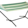 LIVARNO Home Hängematte, Mit Gestell, Grün-gestreift