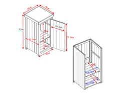 HABAU Gartenschrank »Kompakt«, 45 X 45 X 91 Cm, Grau -Garten- Und Terrassengeschäft gcp34b53fd948dd46d585709bd0c2ae7135