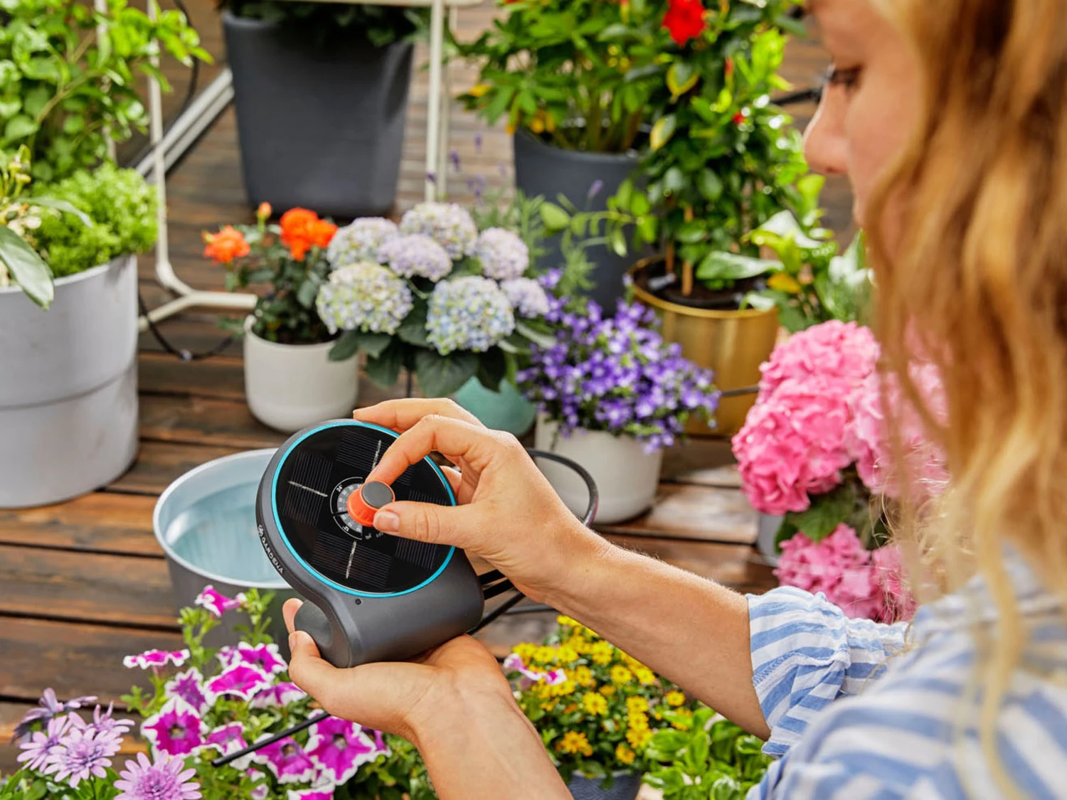 Gardena Solar-Bewässerungs-Set »AquaBloom«, Mit 14 Programmen 5 Gardena Solar-Bewässerungs-Set »AquaBloom«, Mit 14 Programmen – Bild 5