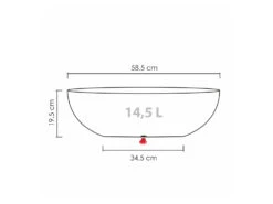Scheurich Pflanzschale »Barceo Jardiniere«, Kunststoff, Ø 59 X H 19,5 cm -Garten- Und Terrassengeschäft gcp4017af4767bc470cb83d7d7e7064ebd7